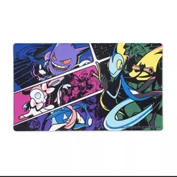 Official Pokemon Center Playmat Midnight Agent Greninja Gengar Sylveon - Image 1