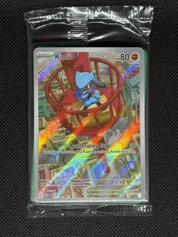 Pokemon TCG RIOLU 010 Black Star Promo Mega Evolution Illustration SEALED - Image 1