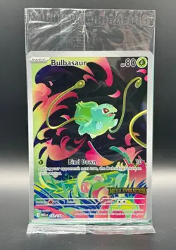 Pokemon Bulbasaur 133/132 English Mega Evolution Stamped Promo Sealed #3 - Image 1