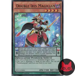 Yugioh Double Iris Magician PEVO-EN003 Ultra Rare 1st Edition NM - Image 1
