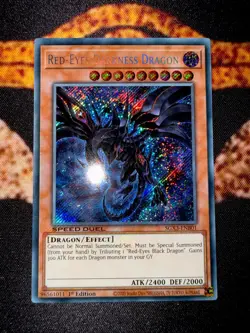 YUGIOH • RED EYES DARKNESS DRAGON • SECRET RARE • SGX3-ENB01 • 1st EDITION • NM - Image 5