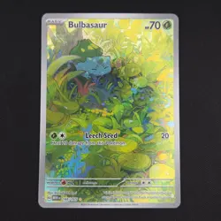 Pokemon TCG Card Bulbasaur 166/165 S&V 151 Illustration Rare *English* - NM - Image 1