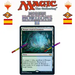 MTG Bosque tropical brumoso Misty Rainforest HORIZONTES DE MODERN 2 ESPANOL NM-M - Image 1