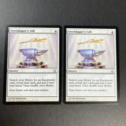 Set of x2, MTG Steelshaper's Gift Fifth Dawn Regular - Image 1