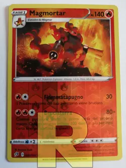Magmortar R Fragore Ribelle 030/192 R Reverse Holo Foil R Pokemon R Italiano - Image 1
