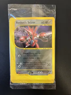 Rocket's Scizor Sealed Promo Pack of 8 Pokemon TCG English Best #4 WoTC Wizards - Image 1