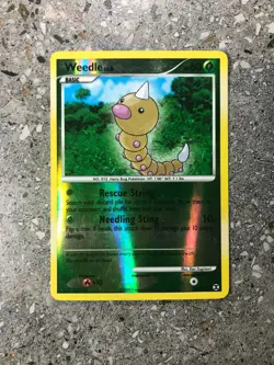 Pokemon TCG Cards Weedle 86/111 Rising Rivals Reverse Holo LP - Image 1