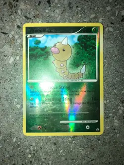 Pokemon TCG Cards Weedle 86/111 Rising Rivals Reverse Holo LP - Image 3