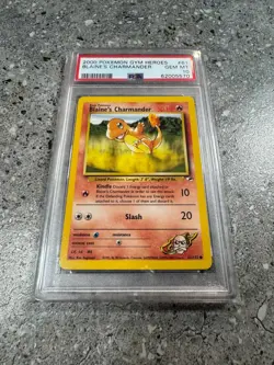 Pokemon TCG Cards Blaine's Charmander 61/132 Gym Heroes PSA 10 GEM MINT - Image 1