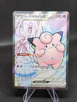 Pokemon TCG-Lillie's Clefairy EX 195 Scarlet & Violet Promo Card - Image 1