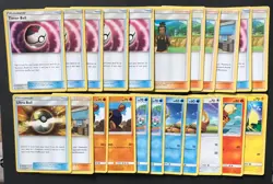 22 X Sun & Moon Base SM Pokemon Cards Bundle Common Uncommon Trainer Exc-NM - Image 1