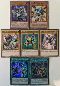 YuGiOh 7 Card Magnet Warrior and Related Card Set - Image 1
