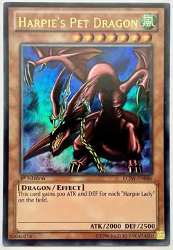 LCJW-EN086 Harpie's Pet Dragon - Ultra Rare 1st Ed Near Mint YuGiOh Card - Image 1