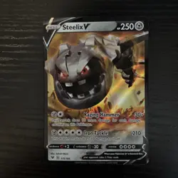 Steelix V 115/185 Vivid Voltage Ultra Rare Holo Pokemon TCG Card NM - Image 1