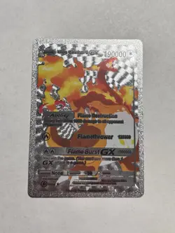 Ultra Charizard GX HP190000 Ultra Rare Card Silver Foil Fan Art NM/M - Image 1