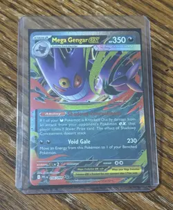 Pokemon TCG Mega Gengar Ex 056/094 Double Rare Card Phantasmal Flames - Image 1
