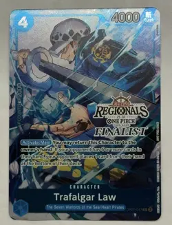 Trafalgar Law Offline Regional Finalist Card 2025 Vol 2 One Piece Promo Stamped - Image 1