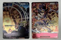 One Piece CS Cards (2x) Sabo + Sengoku English Championship Foil Stamped - Image 1
