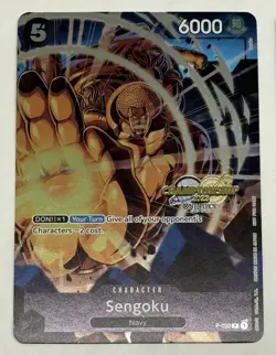 One Piece CS Cards (2x) Sabo + Sengoku English Championship Foil Stamped - Image 3