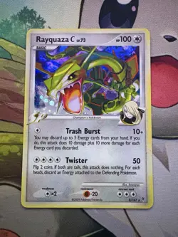 Pokemon TCG Rayquaza C Supreme Victors LVL 73 Holo Rare Card Near Mint - Image 1
