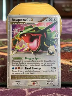 Rayquaza C LV.X DP47 Holo Diamond and Pearl Promo Card Pokemon - Image 1