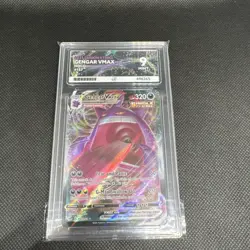 Pokemon TCG Fusion Strike Gengar VMAX Holo Ultra Rare Card 157/264 Ace 9 - Image 2