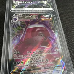 Pokemon TCG Fusion Strike Gengar VMAX Holo Ultra Rare Card 157/264 Ace 9 - Image 3