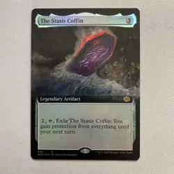 FOIL - The Stasis Coffin - Extended Art - NM - The Brothers' War - MTG - Image 1