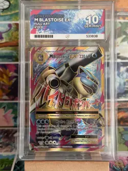 Pokemon TCG XY Evolutions M Blastoise EX 102/108 ACE 10 PERFECT SUBGRADES 💧 - Image 1