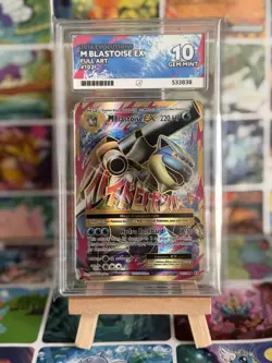 Pokemon TCG XY Evolutions M Blastoise EX 102/108 ACE 10 PERFECT SUBGRADES 💧 - Image 3