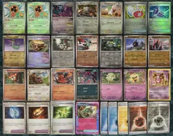 POKEMON PRISMATIC EVOLUTIONS MASTER BALL POKEBALL BLACK & WHITE PROMO CARD LOT ! - Image 1