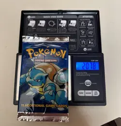 Pokemon Light BaseSet Unlimited Booster Pack Blastoise Art Sealed Fresh From Box - Image 2
