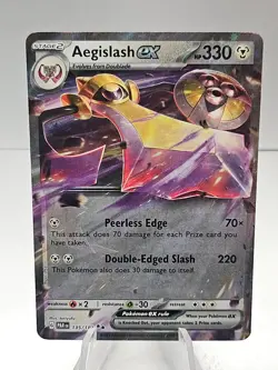 Pokemon Aegislash ex 135/182 Paradox Rift Double Rare Holo - Image 1