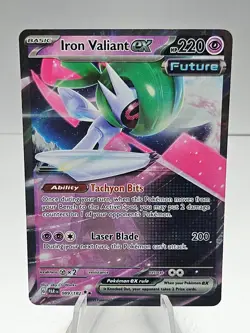 Pokemon Iron Valiant ex 089/182 Paradox Rift Double Rare Holo - Image 1