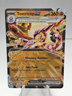 Pokemon Toxtricity ex #100/182 SV04: Paradox Rift Double Rare Holo - Image 1