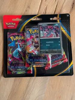 Pokemon Fatale Flammen 3er Pack Blister Sniebel Deutsch NEU OVP - Image 1