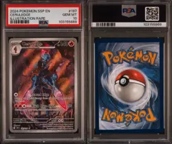 Pokemon 2024 SSP En-Surging Sparks Illustration Rare #197 Ceruledge PSA 10 - Image 3