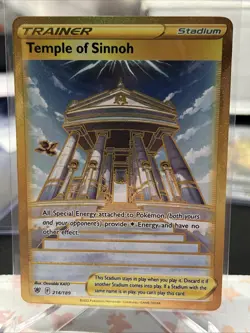 Pokemon 2022 Temple of Sinnoh (Secret) 214/189 Astral Radiance Hyper Rare NM - Image 1