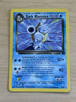 Dark Blastoise 20/82 Pokemon TCG (Team Rocket) Non Holo Rare - Image 1