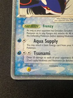 Pokemon Kyogre EX 037 Black Star Promo Holo 2006 - Image 5