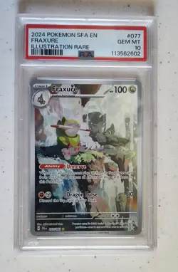 Fraxure 077/064 Pokemon: Shrouded Fable Holo Gem Mint PSA 10 - Image 3