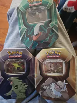 Pokemon TCG Triple Whammy Tins Collector Tins (Set Of 3) (New & Sealed!) - Image 1