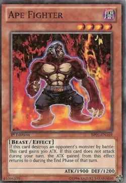 Ape Fighter - BP01-EN169 - Starfoil Rare - 1st Edition - Lightly Played - Image 1