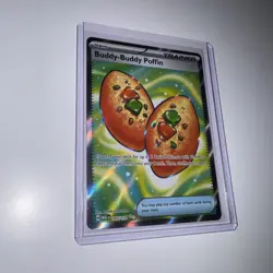 Pokemon TCG Card Buddy-Buddy Poffin 167/132 Me01: Mega Evolution Full Art - NM - Image 1