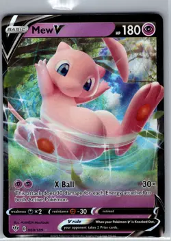 Mew V 069/189 SWSH03: Darkness Ablaze - Pokemon Card - NM - Image 1