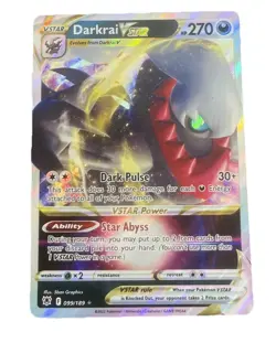 Pokemon TCG Darkrai VSTAR Holo Ultra Rare Card 099/189 Astral Radiance - Image 1