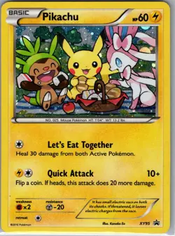 Pikachu XY95 Holo XY Promos - Pokemon Card - LP - Image 1