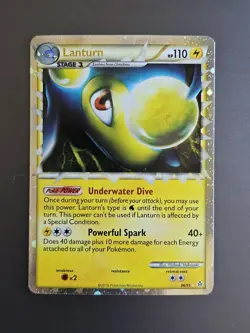Lanturn Prime 86/95 ULTRA RARE HGSS Unleashed Holo Pokemon TCG Card LP - Image 1
