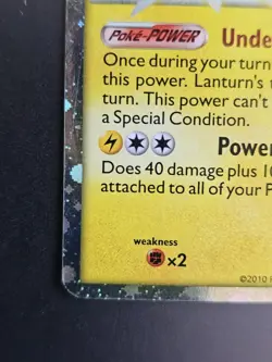 Lanturn Prime 86/95 ULTRA RARE HGSS Unleashed Holo Pokemon TCG Card LP - Image 4