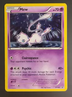 Mew XY192 X & Y Cosmos Holo Ultra Rare Black Star Promo Pokemon Card - LP - Image 1